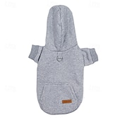  Maglioni per cani di piccola taglia, maglione caldo autunnale per cani da ragazzo, pile con tasca per cuccioli di taglia media per cani di piccola taglia, felpa invernale con cappuccio per animali domestici