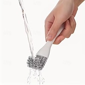 Недорогие Всё для уборки на кухне-Набор из 4 многофункциональных ручных щеток для уборки, прочные многоразовые пластиковые щетки с ручкой, щетина средней жесткости для кухни, ванной комнаты, дома. &amp;уборка на открытом воздухе