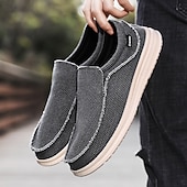voordelige Slip-On Casual Schoenen-Marineblauwe instapschoenen voor heren, met een zacht geweven bovenwerk, een gedempte, lichtgewicht zool en een minimalistische, casual stijl voor dagelijks gebruik en vrije tijd.