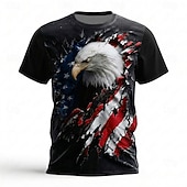  4. juli 2026 250-årsminnesdag Patriotisk Patriot Grafisk Amerikansk Flag Kortsleeve T-skjorte