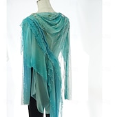 رخيصةأون أزياء التزلج على الجليد للأولاد والرجال-توب للتزلج الفني على الجليد رجالي للصبيان تزلج على الجليد كنزات أخضر بقع سباندكس شبكة عالية المرونة التدريب منافسة ملابس التزلج كلاسيكي الكريستال / حجر الراين كم طويل