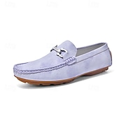 economico Mocassini casual-mocassini da uomo in similpelle viola: comode scarpe casual slip-on da indossare tutti i giorni e per eventi rilassati