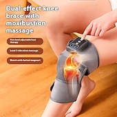 halpa Vartalon hierontalaitteet-lämmitetty polvihierontalaite, lämpöpolvituki, säädettävä tärinälämmitystyyny, polven rentoutusjalan lämmitin