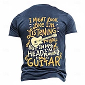  Per uomo Gergo divertente Maglietta Manica Corta maglietta Stampa 3D Girocollo Camicia Moda Quotidiano Quotidiano Streetwear Blu Nero Verde Estate Primavera Abbigliamento S M L XL XXL XXXL