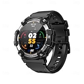 baratos Smartwatch-Relógio inteligente Lokmat Attack 2 Pro de 1,39 polegadas com Bluetooth, chamadas, pedômetro, lembrete de chamadas e rastreador de atividades. Compatível com Android e iOS. Unissex, com longa duração da bateria, chamadas em modo mãos-livres e à prova d'ág