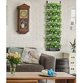 abordables sacs de culture de plantes-Ensemble de 2 sacs de culture suspendus verticaux à 7 poches, pour plantes, à fixer au mur à l'intérieur ou à l'extérieur. Style classique et léger, idéal pour un balcon, un jardin ou une décoration