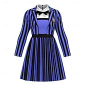 economico Costumi da donna-Vestito Costume di fantasia Uniforme scolastica Accademia oscura Orrore gotico Gotico Orrore Costume Spaventoso Bambini Adulti Per donna Ragazze Halloween Carnevale Feste Performance Vestirsi