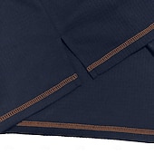 billige Vaffelstrikket T-skjorte-Herre Vaffel T-skjorte T skjorte Vaffel Henley-skjorte Langermet Henley Vinter Vår &amp; Vinter Helfarge Tradisjonell / vintage Ren Avslappet Hjem utendørs Svart Navyblå Grønn Topp T-skjorte for menn