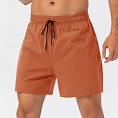 baratos Calções de Banho Masculinos-Homens Calção Justo de Natação Shorts de natação boxer Calção Bolsos Cintura elástica Côr Sólida Tecido Conforto Respirável Curto Casual Praia Natação Férias Moda Azul Preto Sem Elasticidade