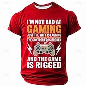 economico T-shirt di Umorismo Sarcastico-Per uomo Gergo divertente Maglietta Manica Corta maglietta Stampa 3D Girocollo Camicia Moda Quotidiano Quotidiano Streetwear Blu Nero Rosso Estate Primavera Abbigliamento S M L XL XXL XXXL