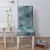 economico Fodera per sedia da pranzo-Coprisedia da pranzo Coprisedia per sgabello Coprisedia in poliestere con stampa geometrica