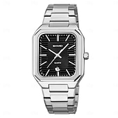 economico Orologi al quarzo-SKMEI Da uomo Orologio al quarzo Minimalista Moda Casual Affari Calendario Impermeabile Ora mondiale Decorazione Acciaio Guarda