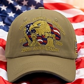 halpa Yhdysvaltojen 250-vuotisjuhla-Yhdysvaltojen 250-vuotisjuhlahattu, kalju kotka, kirjailtu isänmaallinen lippalakki, säädettävä retro-isänmaallinen lippalakki miehille ja naisille, puoliviisivuotisjuhla