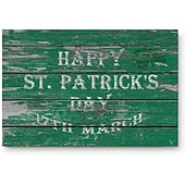 preiswerte Fußmatten-Fußmatte zum St. Patrick's Day, dekorative irische Feiertags-Eingangsmatte mit Kleeblättern und keltischen Mustern für festliche Heim- und Türdekoration
