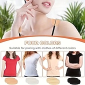 levne Osobní péče a zdraví-6 kusů silikonových protiskluzových vložek do ramínek, neviditelné měkké ramenní polštářky, zabraňují uklouznutí a zaboření, pohodlná opora pro jednobarevné podprsenky