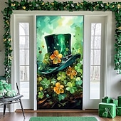 baratos Banners de Garagem e Porta-Dia de São Patrício Pôsteres Tampa da porta Banners externos Trevo Estilo bonito 3D Fantasia. De Festa Dorm Sala de Adolescentes Dormitório da faculdade Quarto de fraternidade da caverna masculina