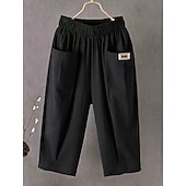 economico Fondi-Per donna Pantaloni capri Pantaloncini Estivi Shorts da Spiaggia Pantaloncini larghi Vacanza Moda Streetwear Lunghezza al polpaccio Vita Alta Semplice Tasca Fascia Elastica Comodità Asciugatura