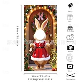 abordables Tapisseries de vacances-Guirlande photo en forme de lapin de Pâques, accessoire idéal pour décorer une porte ou une fête, parfaite pour les décorations de fêtes et les fêtes de Pâques en intérieur ou en extérieur.