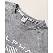 abordables T-shirts et Débardeurs de Course-Homme 250e anniversaire de l'Amérique Jour de l'Indépendance Lettre T-shirt de course T-shirt de compression Printemps Automne manche longue Séchage Rapide Compression Évacuation de l'Humidité