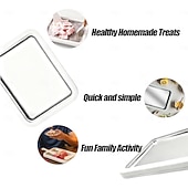 cheap Ice Cube Tray-Rolled Ice Cream Maker, At-Home Rolled Ice Cream Machine with Instant Freeze Tray &amp; 2 Scrapers, DIY Fun Family Activity Instant Ice Cream Maker for Yogurt, Sorbet