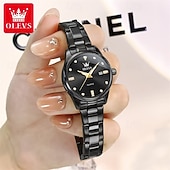 cheap Quartz Watches-Mother's Day Gift New Olevs Brand Ladies' Business Watch With Night Light Calendar And Day/Night Display Quartz Movement Stylish Water-Resistant Sporty Ladies' Wristwatch.