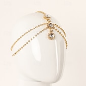 olcso Tánckiegészítők-Samba Kiegészítők Elegáns Csillogó Rózsakő Homlokkép Ékszerl Előadás Jelmez