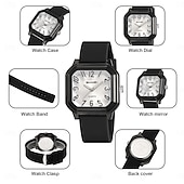 Недорогие Кварцевые часы-Подарок на День Матери SKMEI Мужские кварцевые часы Креативные минималистские модные повседневные светящиеся водонепроницаемые часы с мировым временем Силиконовые гелевые часы