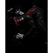 Χαμηλού Κόστους T-shirts και αμάνικα μπλουζάκια για τρέξιμο-Ανδρικά Αφηρημένο Tricou de Alergat Μπλούζα συμπίεσης Άνοιξη Φθινόπωρο Μακρυμάνικο Γρήγορο Στέγνωμα Συμπίεση Ύγρανση Γυμναστήριο προπόνηση Ενεργή εκπαίδευση Ασκηση Θαλασσί Μαύρο Λευκό ΑΘΛΗΤΙΚΑ ΡΟΥΧΑ