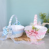 billige Originale leker-påskekurv utendørs utflukt frukt snacks oppbevaringskurv skum oppstandelsesegg dekorasjon kunstig blomsterkurv