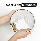 billige påske-2 stk. kjøkkenhåndklær med påskehare-trykk, vaskbare vårhåndklær med påskehare &amp;eggmønstre, moderne gårdshus rektangulære oppvaskkluter egnet for vårsesongdekorasjonsgave