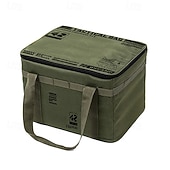 cheap Outdoor Storage-Large Capacity Outdoor Folding Storage Bag, Waterproof Portable Camping &amp; Picnic Organizer for Cookware, Pots, Tableware, Gas Canister, Shockproof Tactical Outdoor Carry Bag