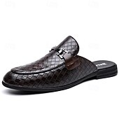 Недорогие Мужские клоги и мюли-Мужские красные лоферы из искусственной кожи, с текстурой под крокодиловую кожу, без шнурков, элегантная свадебная обувь, для торжественных случаев.