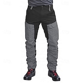 cheap Cargo Pants-Men's Cargo Pants Cargo Trousers Combat Trousers Hiking Pants Buttons Multi Pocket Elastic Cuff Color Block Comfort Quick Dry Casual Daily Holiday Sports Fashion Purple Orange