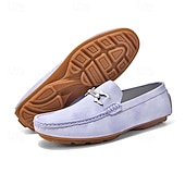 economico Mocassini casual-mocassini da uomo in similpelle viola: comode scarpe casual slip-on da indossare tutti i giorni e per eventi rilassati