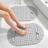 abordables Soins Personnels &amp; Santé-Tapis de massage des pieds en silicone, coussin de relaxation double face, planche de relaxation portable, tapis de massage anti-stress au sol, tapis de massage des pieds extra large avec points