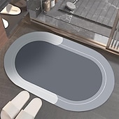preiswerte Badezimmermatte-Kieselgur-saugfähige Badematte, rutschfeste Duschmatte, schnelltrocknende WC-Fußmatte für Badezimmer und Waschräume