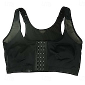 tanie Topy-Damskie Gorset profilujący Moda Sportowy Czyste kolory Odkryte plecy Codzienny Bez rękawów Czarny Biały Beżowy Lato Wiosna Jesień Zima