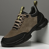 economico Sneakers Casual-scarpe da ginnastica sportive grigie da uomo, tomaia in mesh traspirante, suola ammortizzante, stile sportivo moderno, adatte per camminare, viaggiare e abbigliamento casual