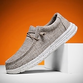 abordables Chaussures Décontractées à Lacets-Chaussures décontractées grises en maille pour homme, tige légère et respirante, semelle confortable et rembourrée, style décontracté moderne idéal au quotidien et en voyage.