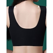 voordelige Tops-Dames Corrigerend ondergoed Modieus Sport Bloemig Blote rug Dagelijks Mouwloos V-hals blauw Zwart Lichtgroen Blozend Roze Zomer Lente Herfst Winter Normale pasvorm