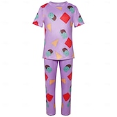  Kpop Inspired Korean Idol Inspired Pop Star Sleepwear Cosplay Costume Virtual Idol for Unisex Kid's Adults' Halloween Carnival Daily