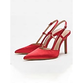 abordables Invitado a la boda-Zapatos de tacón alto con punta puntiaguda verde para mujer, elegantes zapatos de vestir para invitados de boda en ceremonias al aire libre.