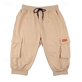 economico Scalda-muscoli-Per uomo Pantaloncini attivi Pantaloni capri Pantaloncini da tuta Shorts Pantaloncini Estivi Coulisse Elastico in vita Semplice Lunghezza al polpaccio Quotidiano All'aperto Abbigliamento casual alla