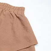 economico Pantaloncini corti-Per donna Shorts Pantaloncini Estivi Shorts da Spiaggia Vacanza Moda Casual Quotidiano Corto Vita Alta Coulisse Comodità Morbido Traspirante Inelastico Abbigliamento casual alla moda Spiaggia Ferie