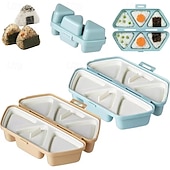 Χαμηλού Κόστους Εργαλεία Φρούτων &amp; Λαχανικών-Κιτ παρασκευής σούσι 6 σε 1 για καλούπι onigiri, αντικολλητικές μπάλες ρυζιού για την παρασκευή φυκιών &amp;Μπάλες ρυζιού με κόλιανδρο, ιδανικές για μαγείρεμα στο σπίτι - εργαλεία παρασκευής σούσι