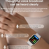 economico Smartwatch-iMosi MT115 Orologio intelligente 1.96 pollice Orologio da Corsa Fitness Smartwatch Bluetooth Contapassi Promemoria chiamata Localizzatore di attività Compatibile con Android iOS Da donna Chiamate in