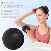 cheap Body Massager-Electric Peanut Massage Ball With Vibration For Muscle Relief, Yoga &amp; Fitness, Handheld Deep Tissue Massager For Neck Back Foot