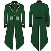 cheap Men's Clothing​-St. Patrick 2026 Leprechaun Irish Carnival Fancy Costume Tailcoat Medieval Adults' Men's Carnival Saint Patrick's Day Party Easy Carnival Costume Dress Up