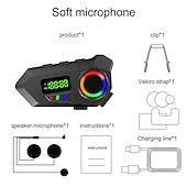 abordables Accessoires pour motos et VTT-Nouveaux écouteurs Bluetooth Y30A pour casque de moto, longue portée, pour écouter de la musique et passer des appels.