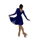 cheap Figure Skating Dresses-Figure Skating Dress Women's Ice Skating Dress Navy Blue Patchwork Stretchy Training Competition Skating Wear Classic Crystal / Rhinestone Long Sleeve Ice Skating Figure Skating